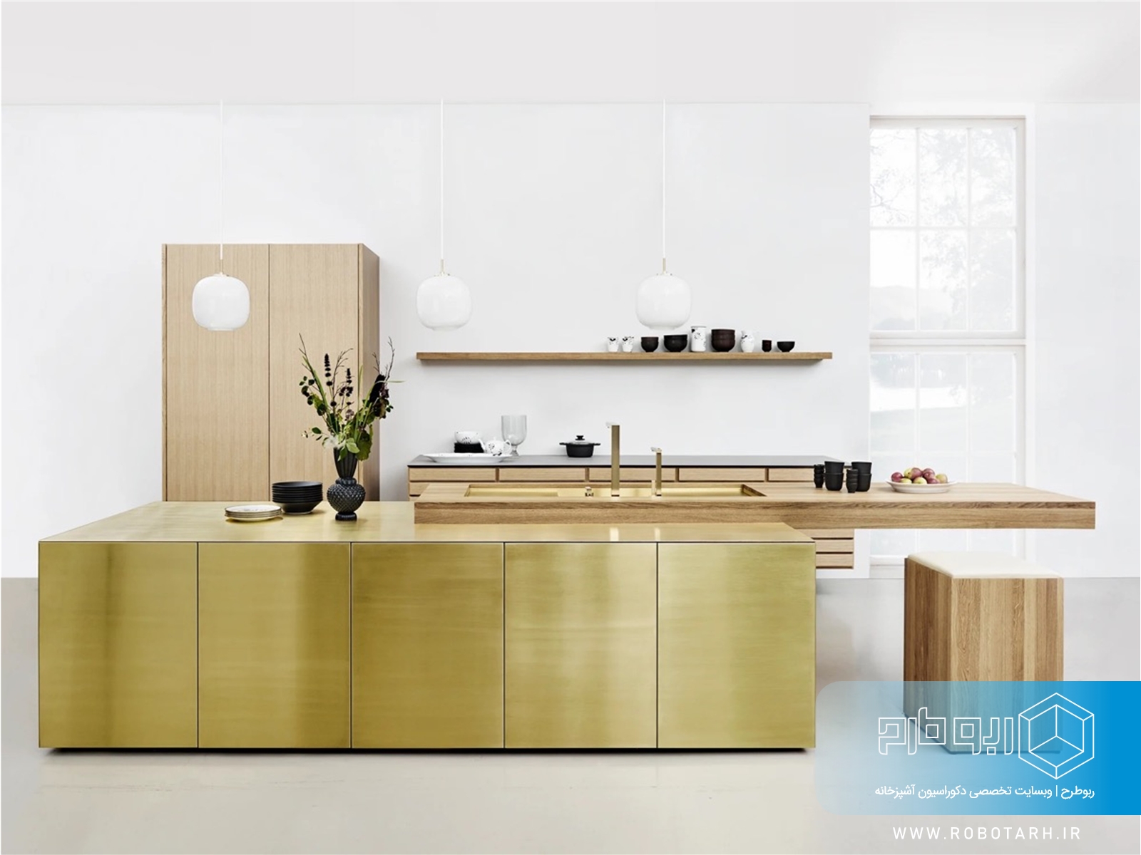 ایده آشپزخانه طلایی